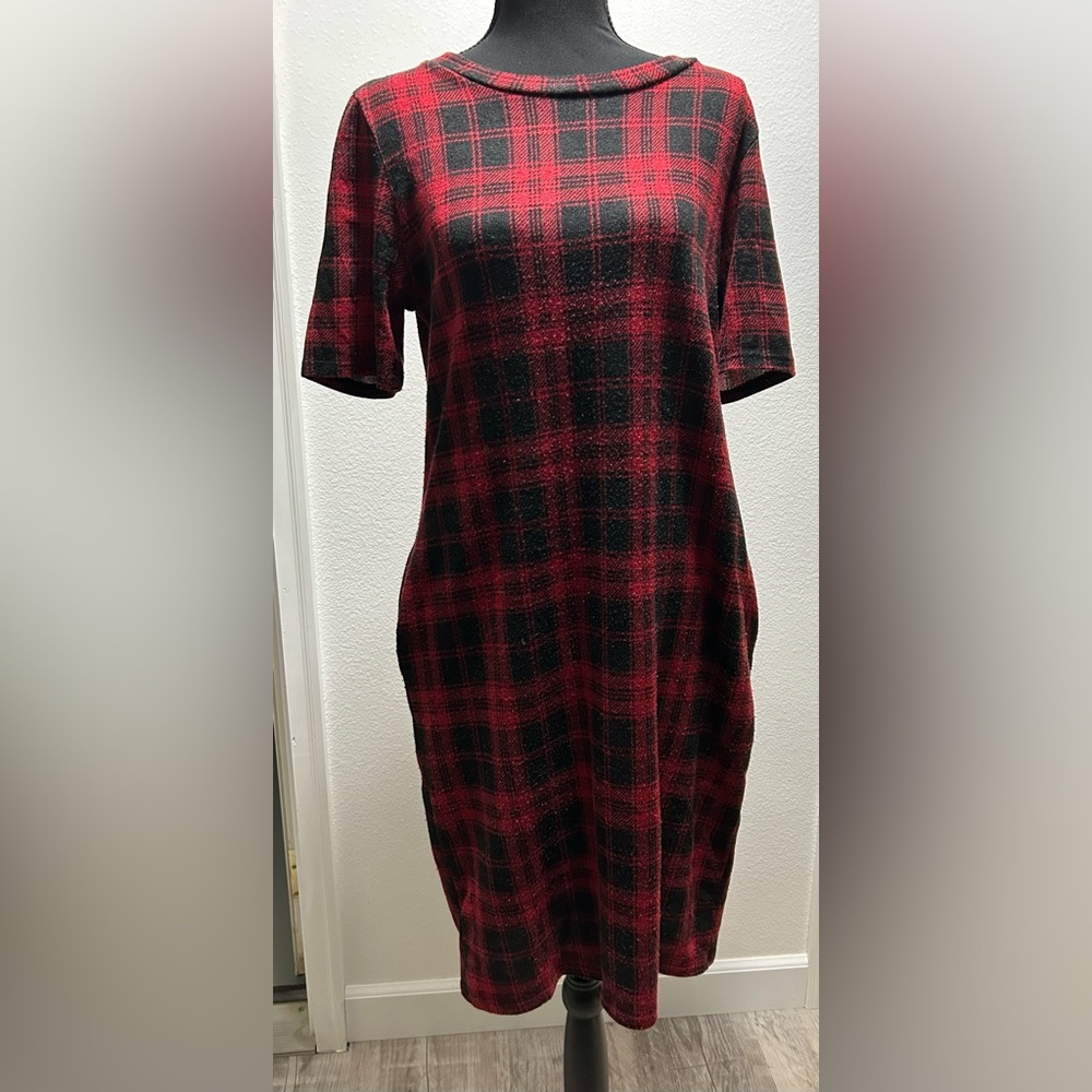 Sweet Claire Knee Length Dress - L - Red - Used
